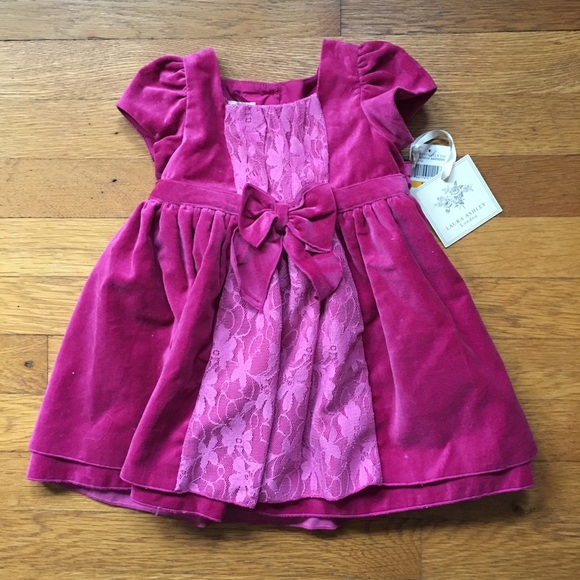 Laura Ashley Other - NWT Velvet Dress w/ Matching Bloomers (12M)